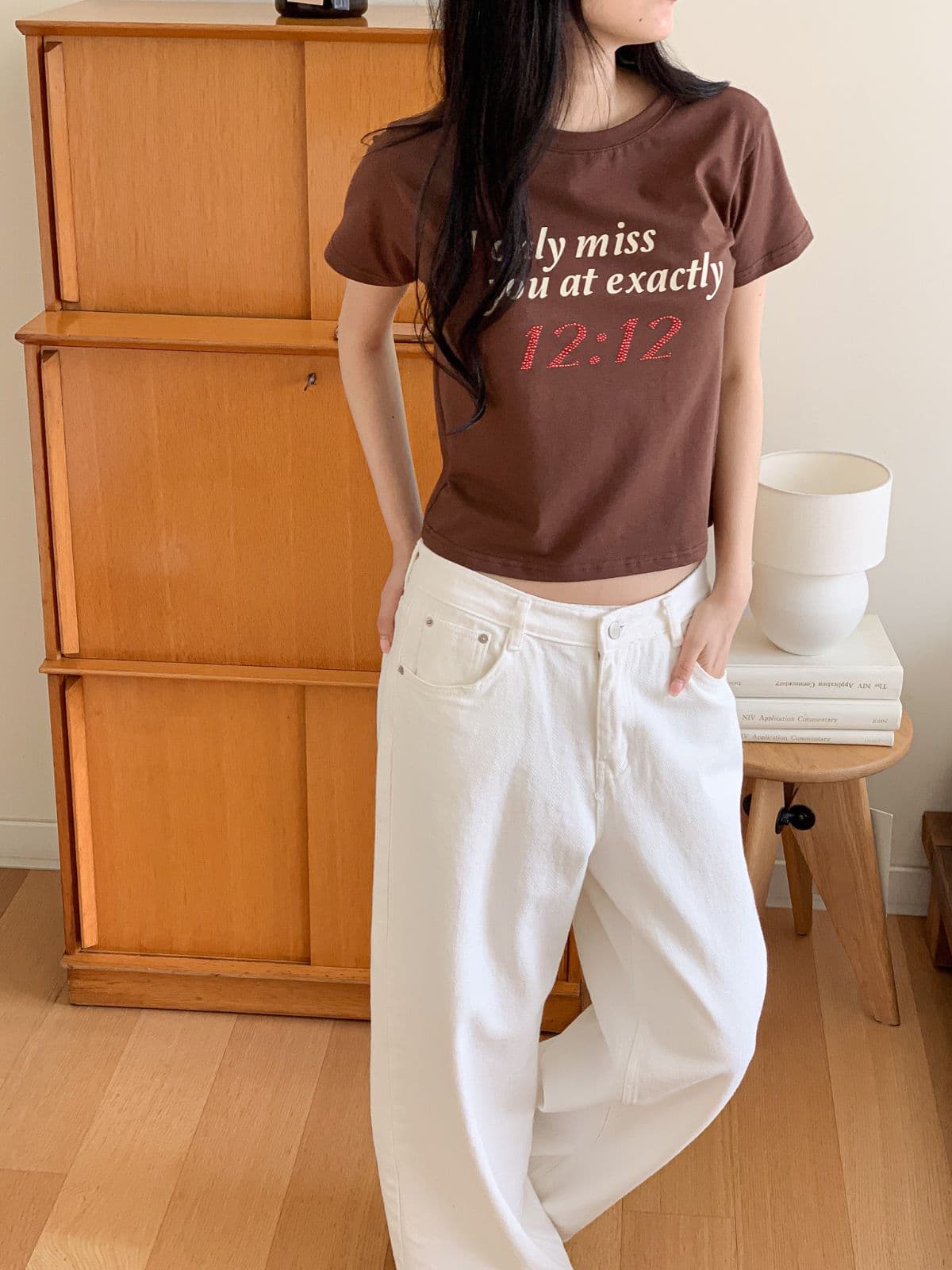 Only Miss Slim Short Sleeve T-shirt - 이미지 3