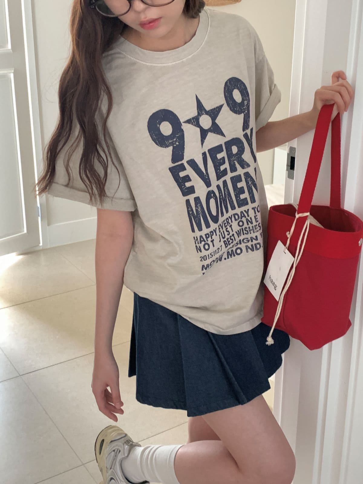 One-day short-sleeve T-shirt - 이미지 2