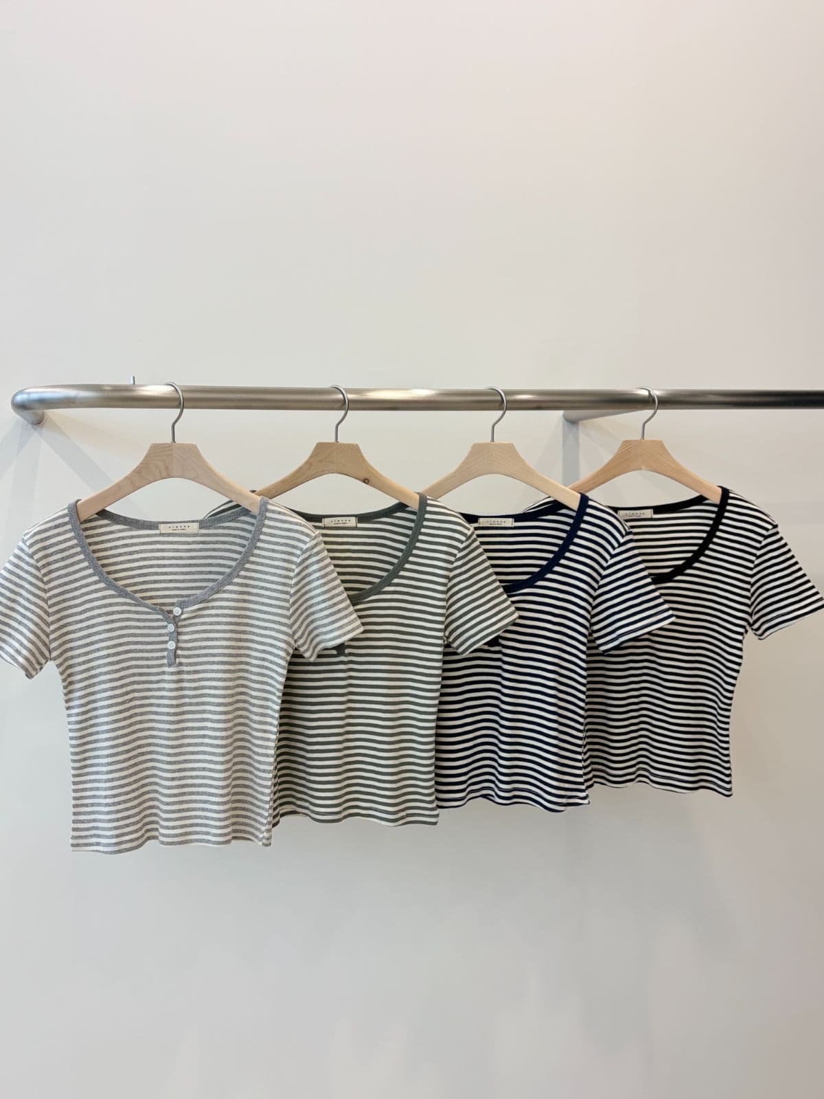 Melville Striped Short Sleeve T-shirt - 이미지 2