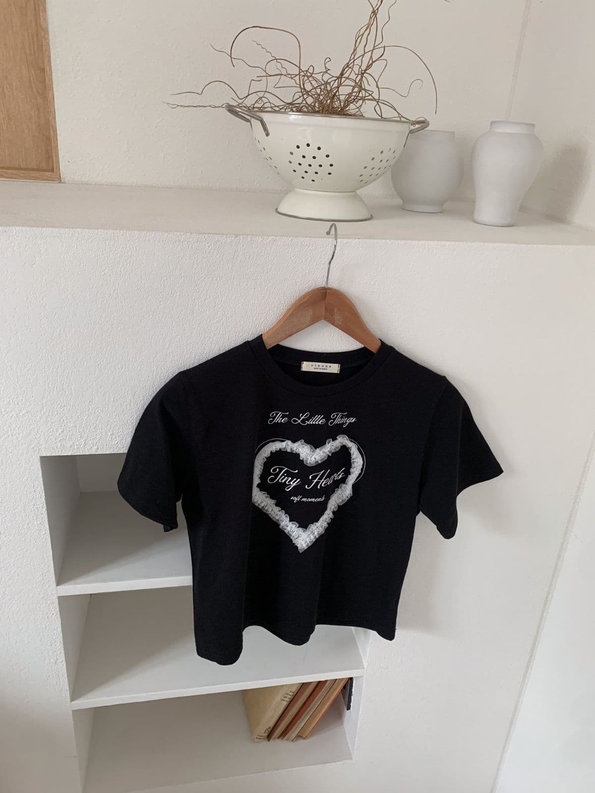 Tiny Crop Short Sleeve T-shirt - 이미지 4