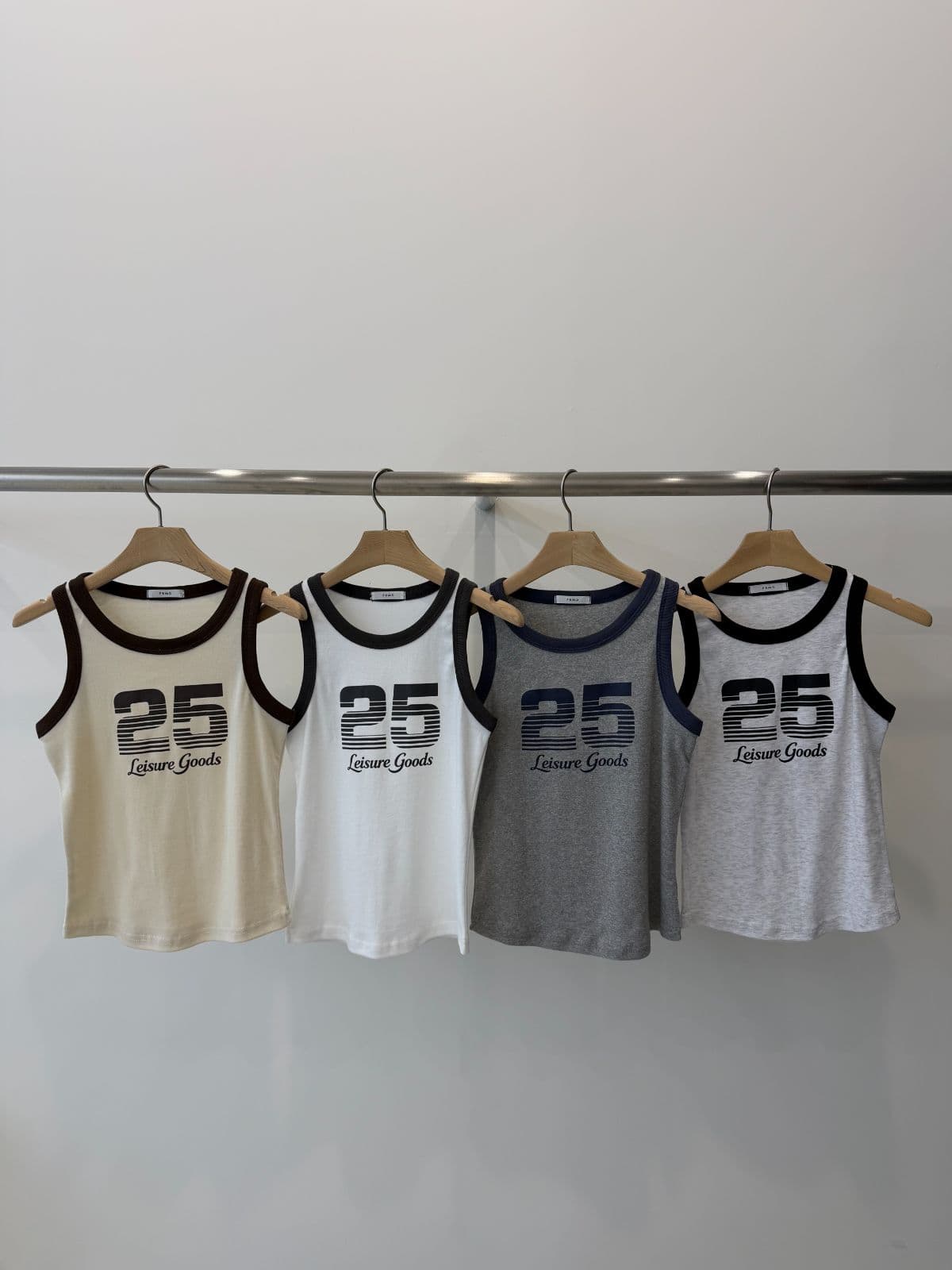 Leisure color-block sleeveless top - 이미지 6