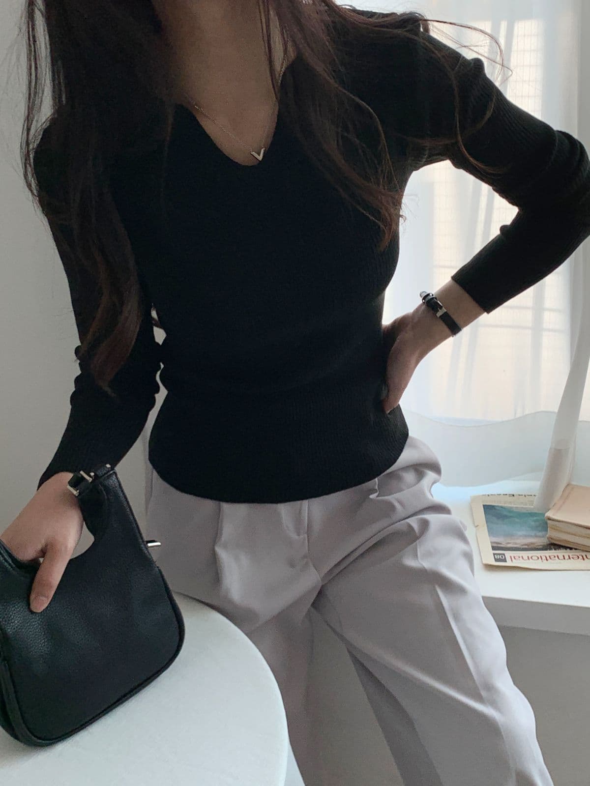 Mood Ribbed V - 이미지 3