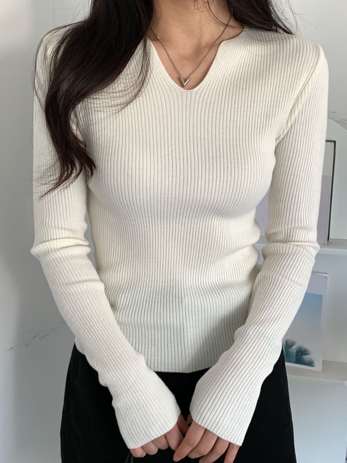 Mood Ribbed V - 이미지 22