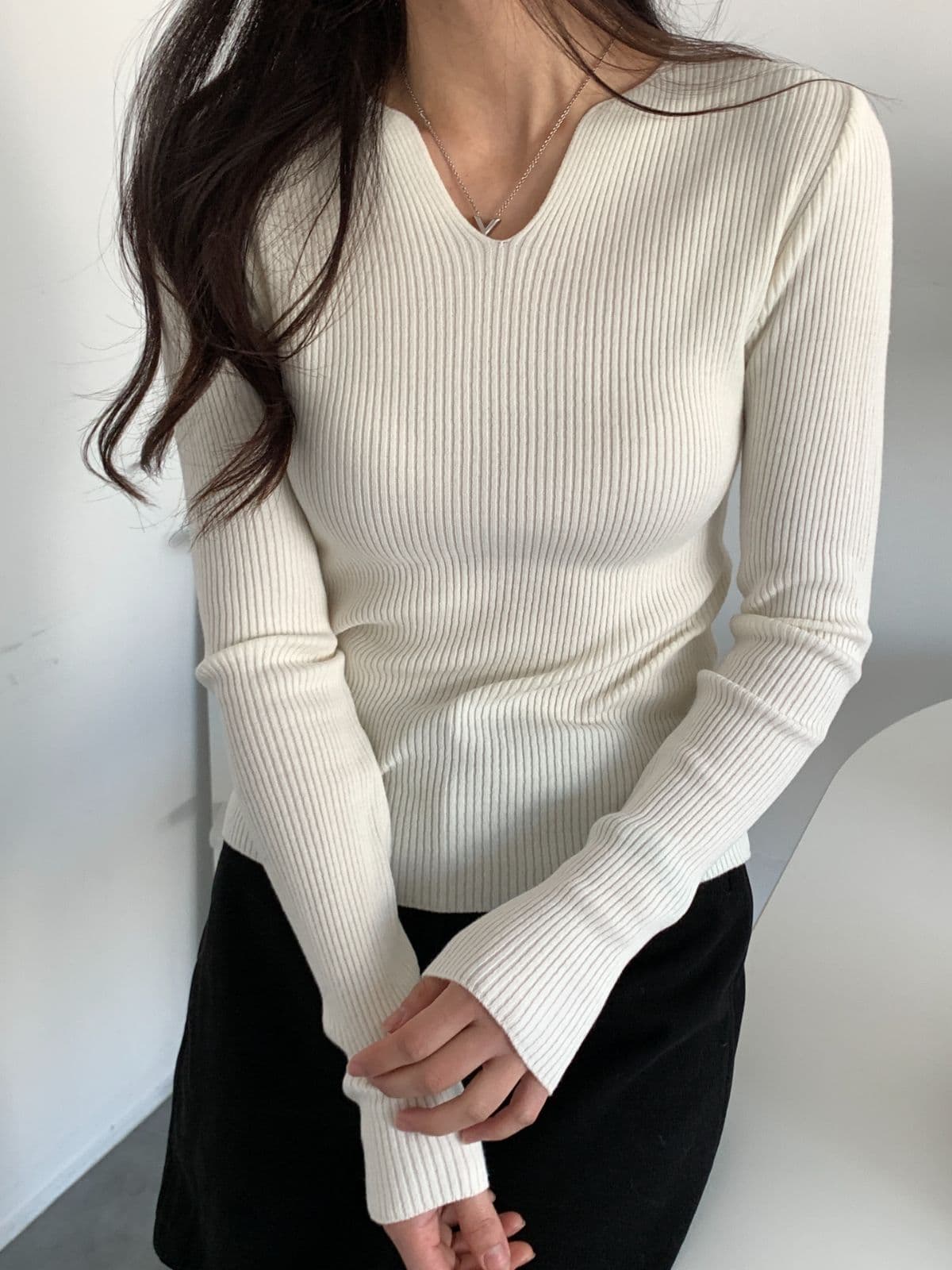 Mood Ribbed V - 이미지 23