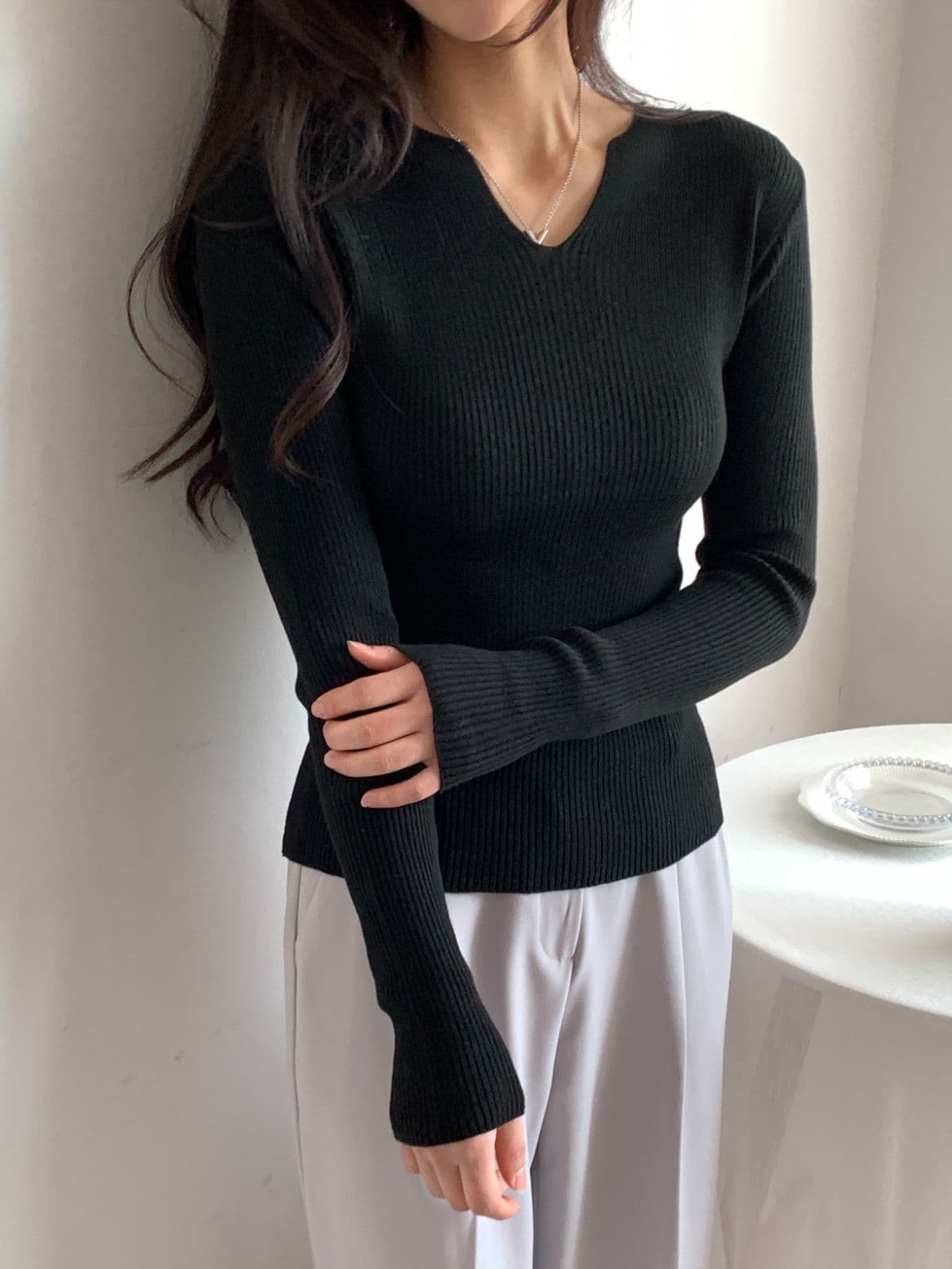 Mood Ribbed V - 이미지 25