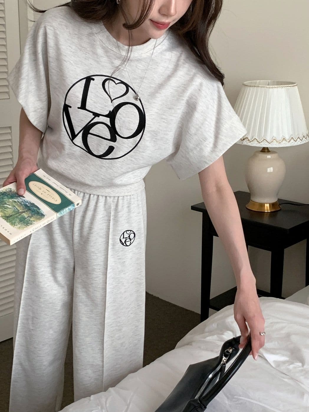 Love Pintuck Set (Top + Pants) - 이미지 5
