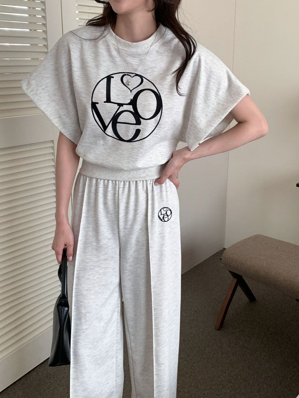 Love Pintuck Set (Top + Pants) - 이미지 13