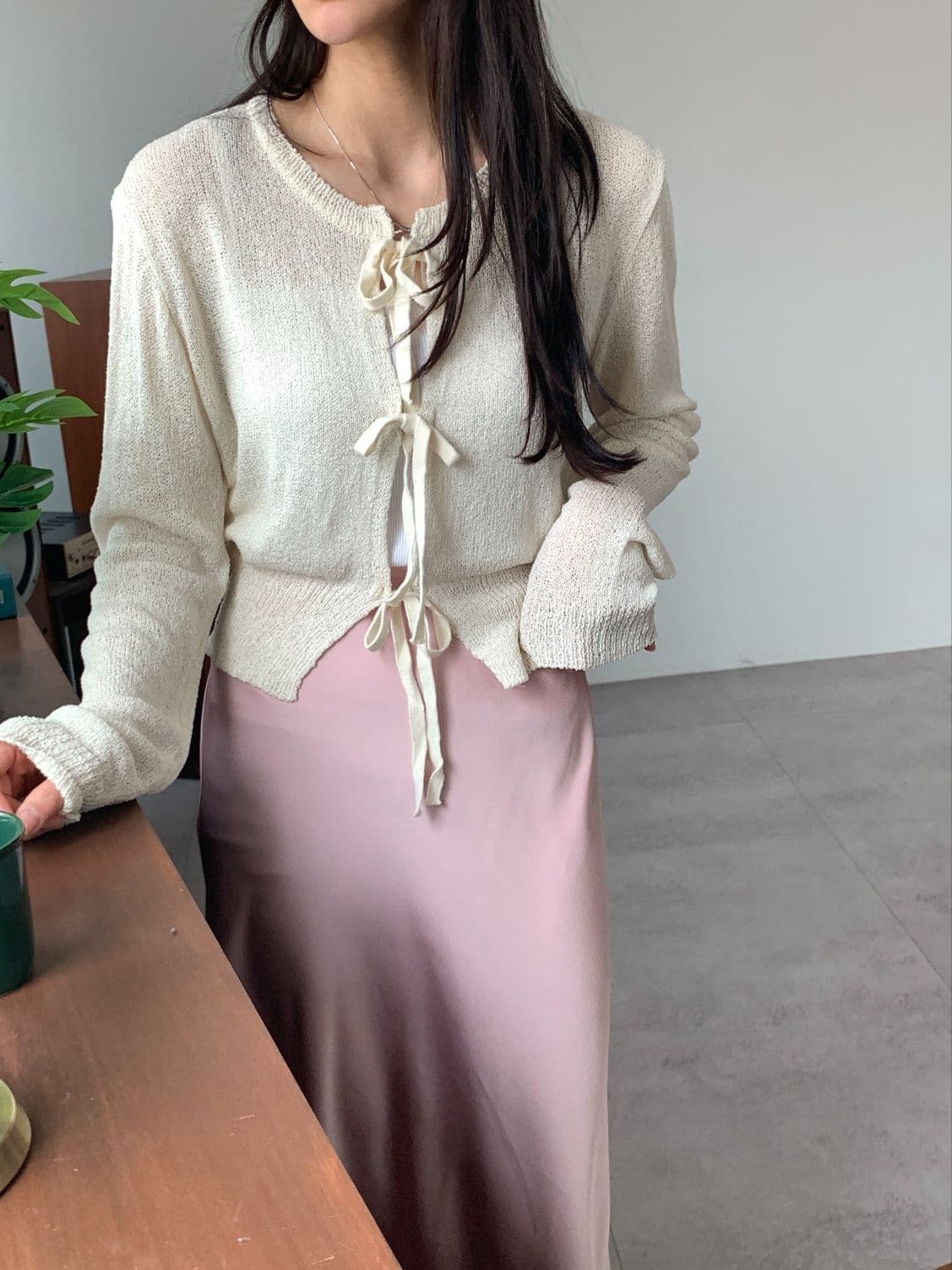 Pretty strap cardigan - 이미지 1