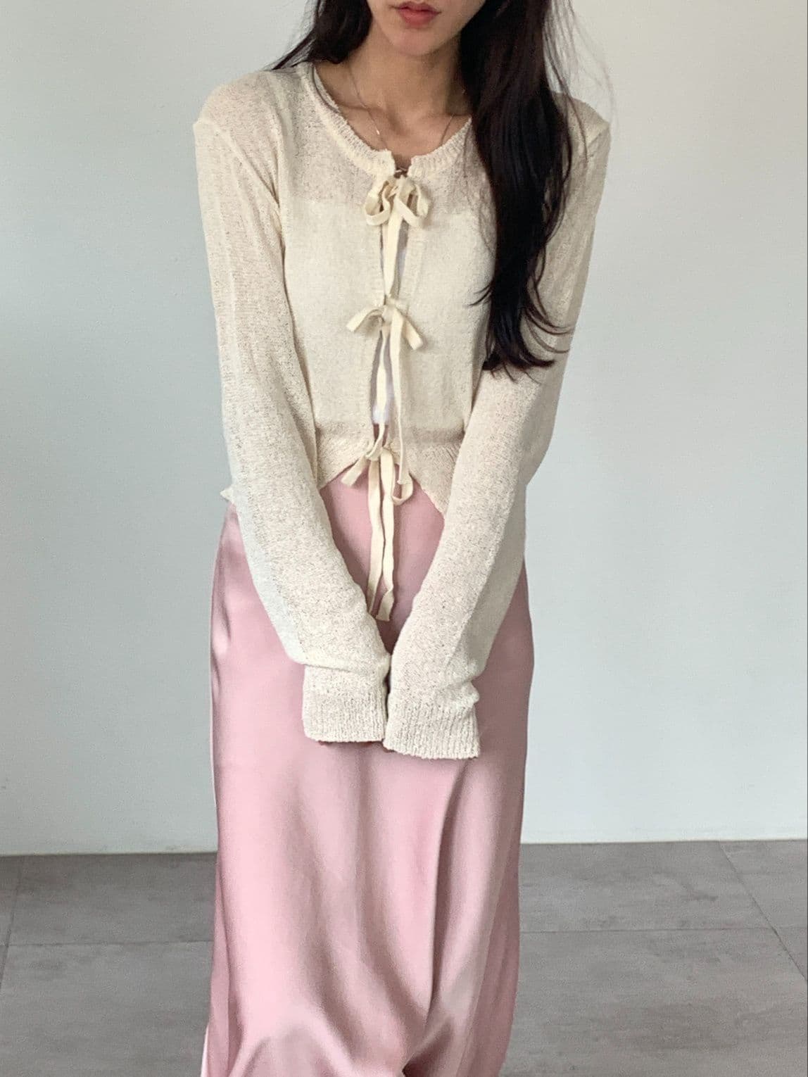 Pretty strap cardigan - 이미지 3