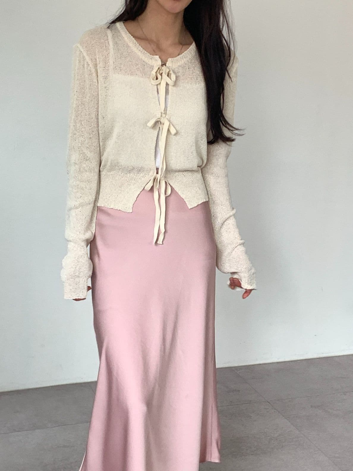 Pretty strap cardigan - 이미지 5