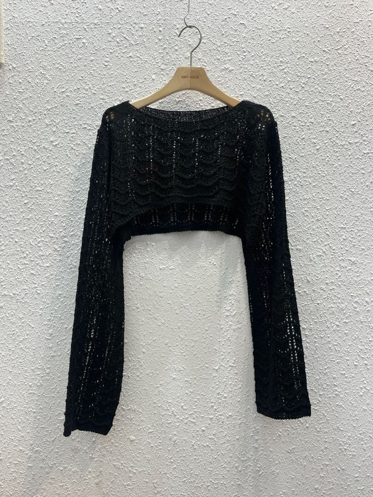 Short crop boat neck - 이미지 6