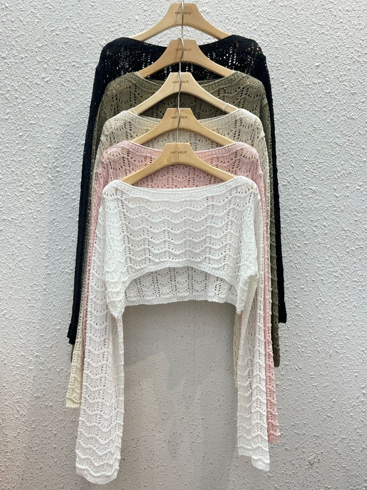 Short crop boat neck - 이미지 10