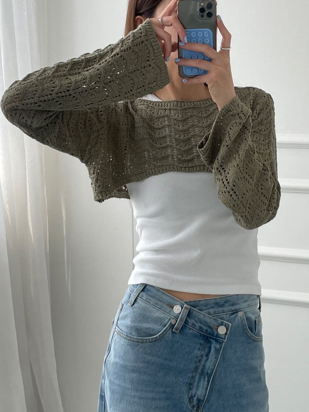 Short crop boat neck - 이미지 16