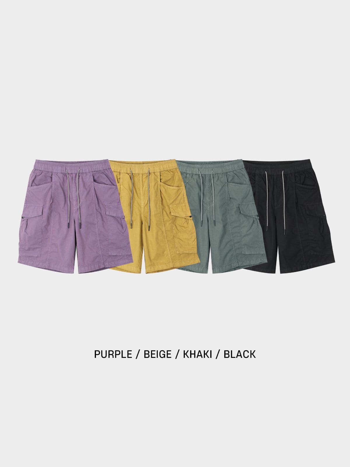 Stonewashed half pants - 이미지 1