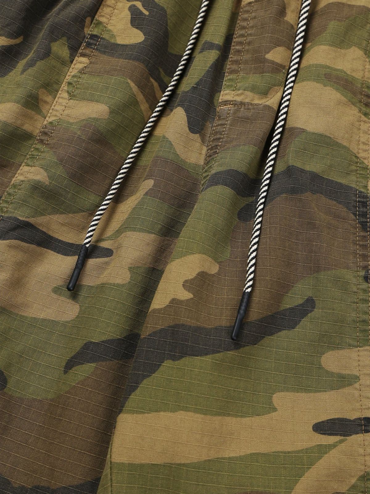 Stonewashed camo cargo half pants - 이미지 7