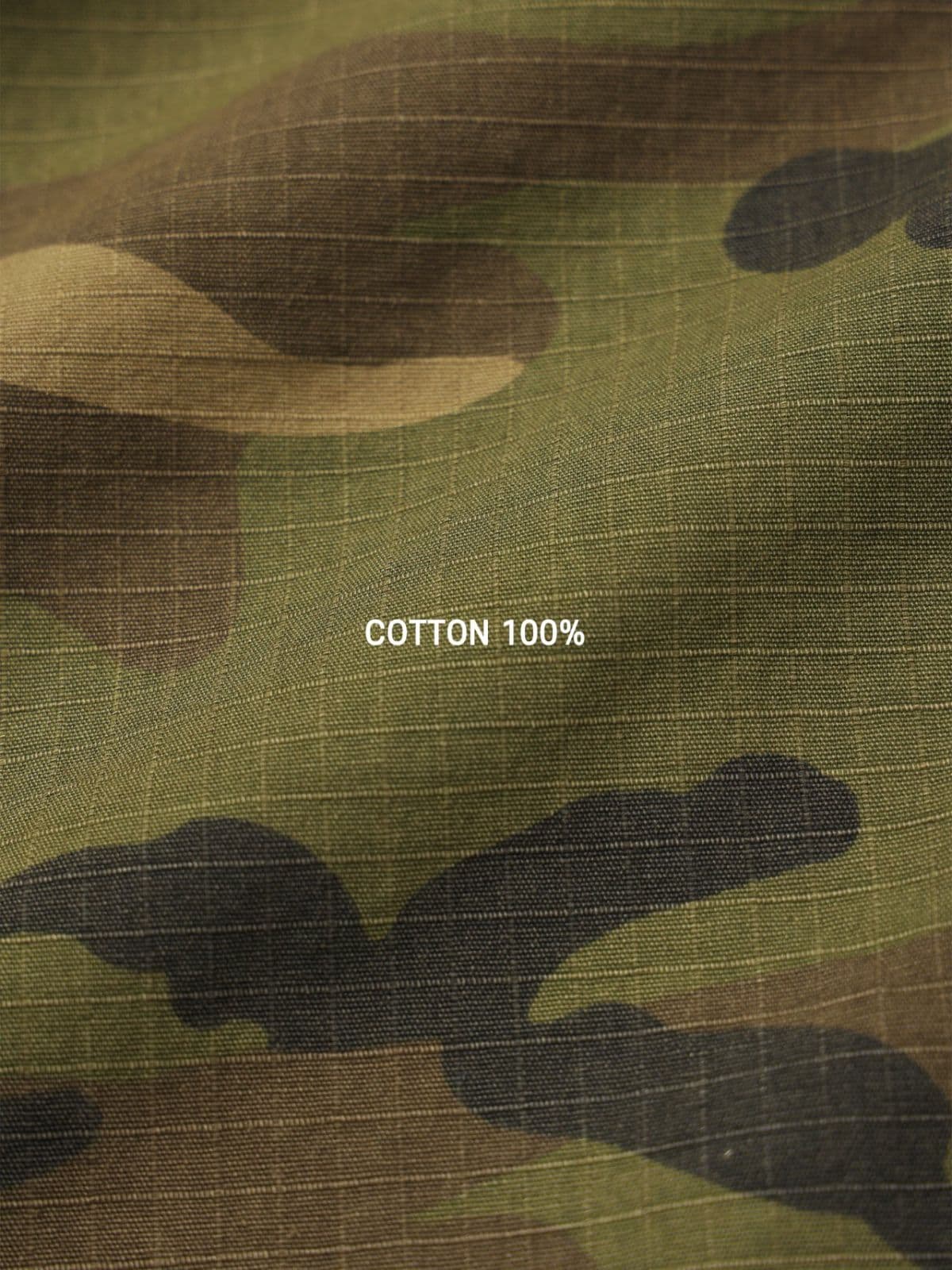 Stonewashed camo cargo half pants - 이미지 11