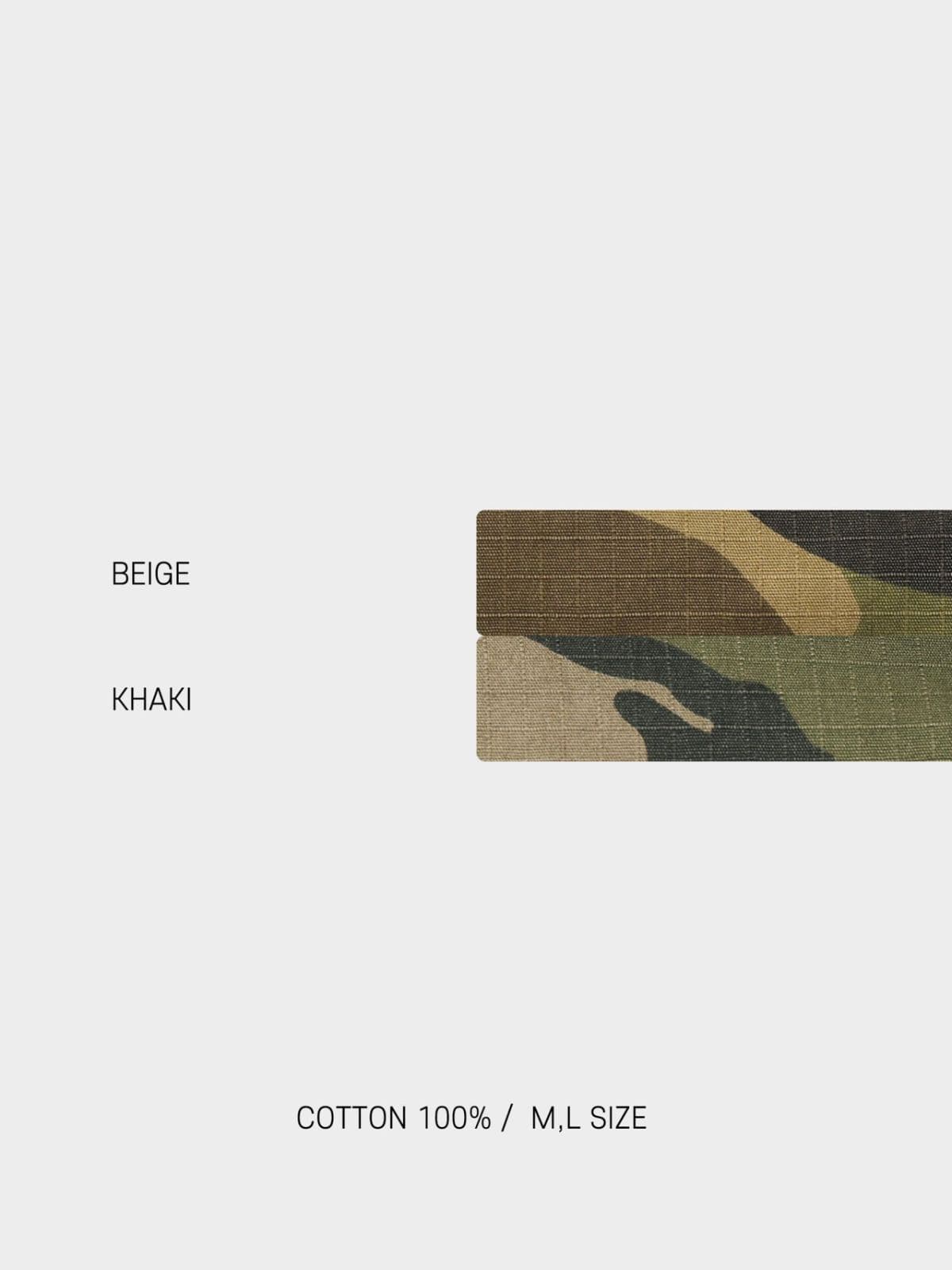 Stonewashed camo cargo half pants - 이미지 12