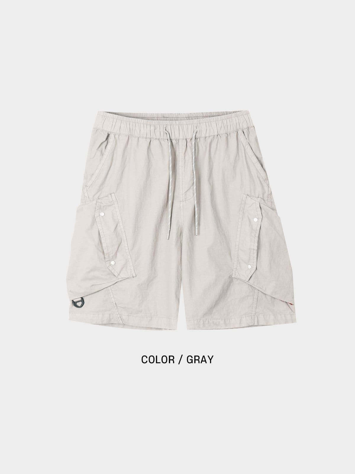 Diagonal pocket half pants - 이미지 3