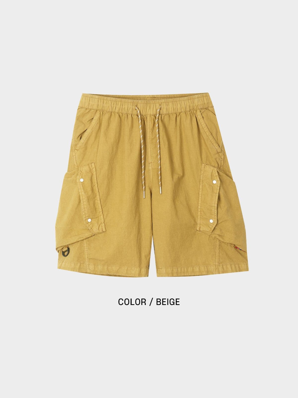 Diagonal pocket half pants - 이미지 4