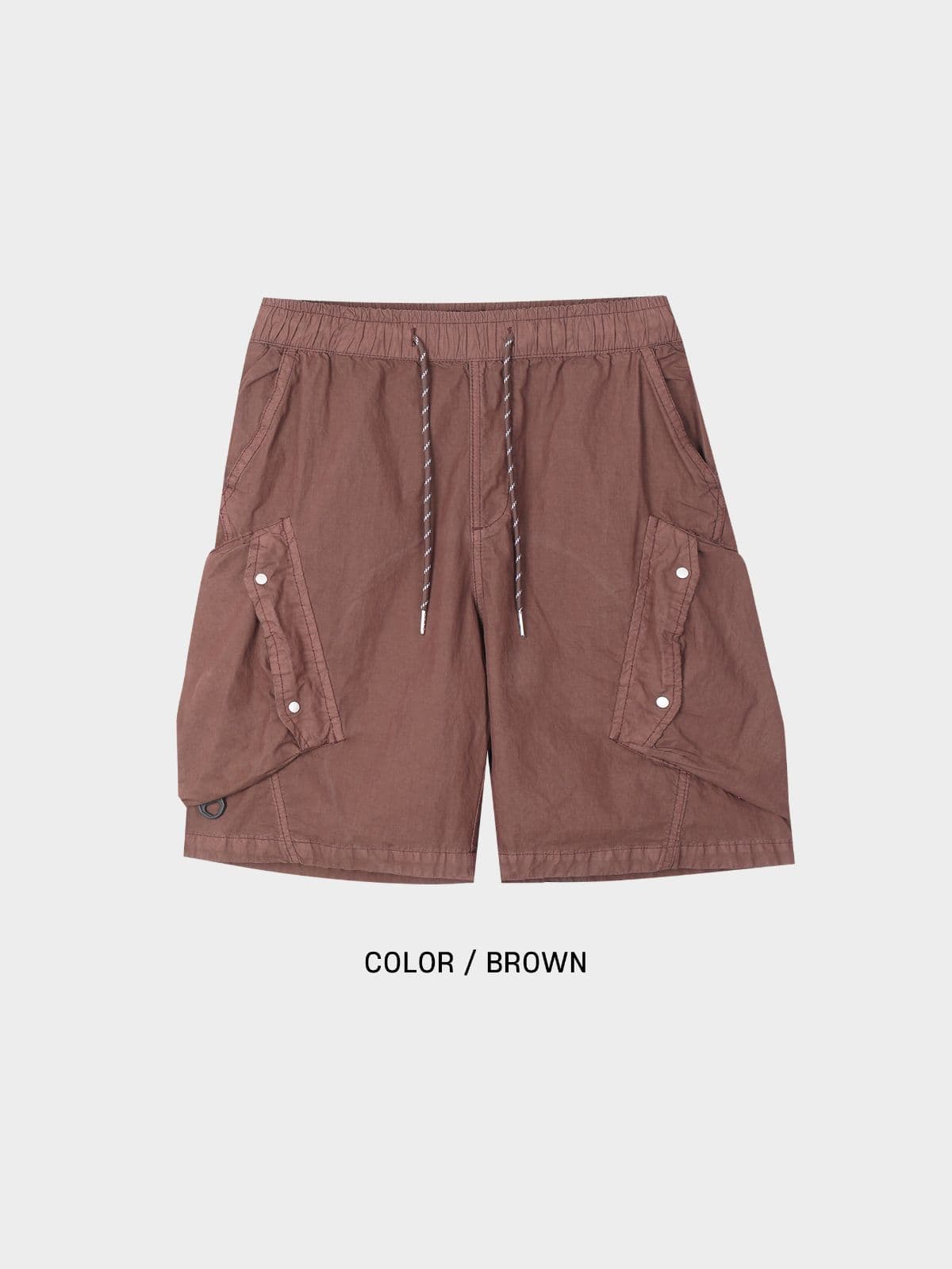 Diagonal pocket half pants - 이미지 5