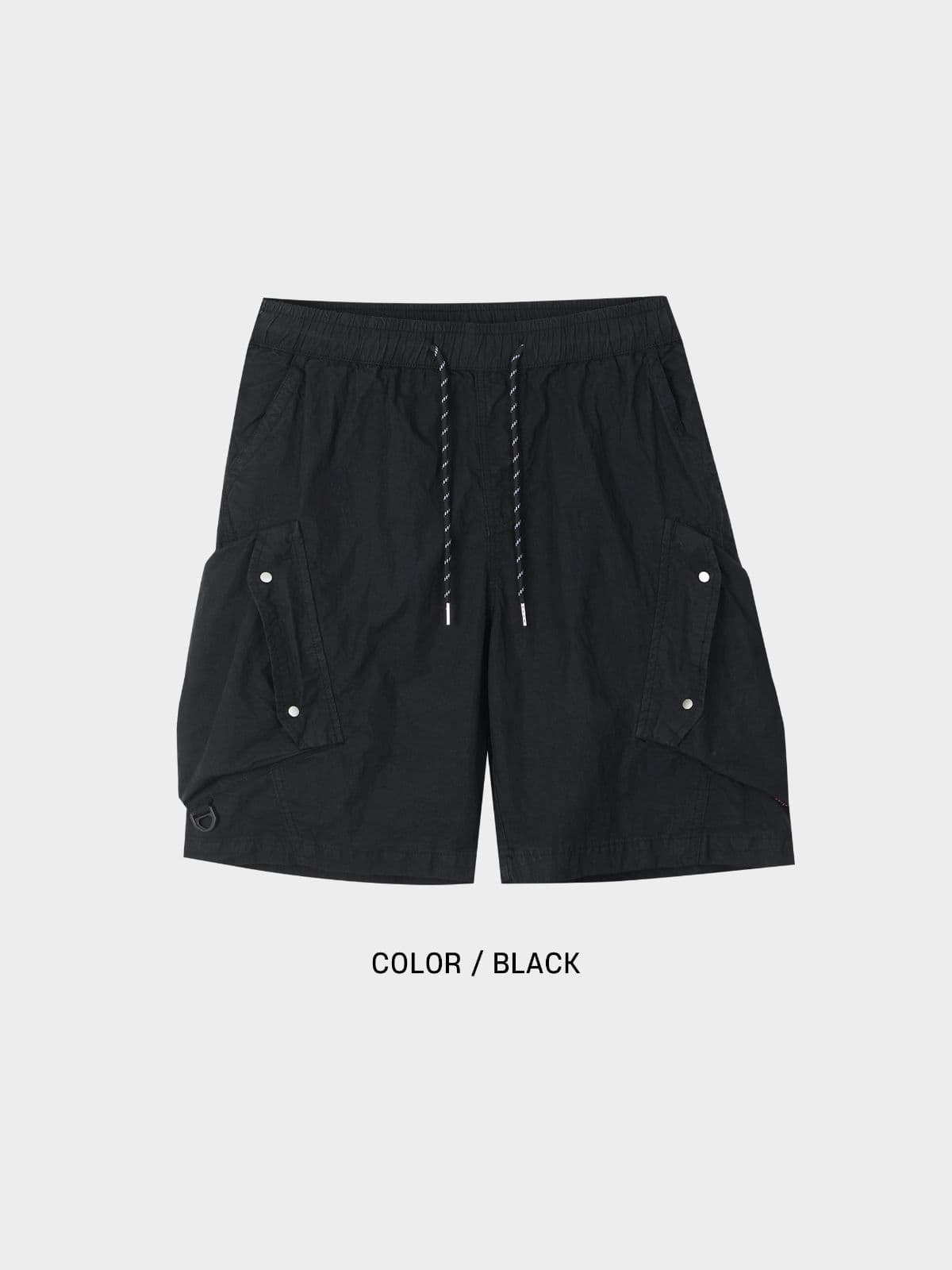 Diagonal pocket half pants - 이미지 6