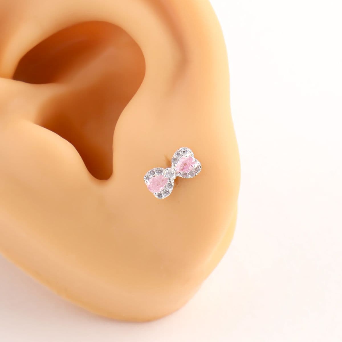[Noble Piercing] Pink Ribbon 298 - 이미지 1