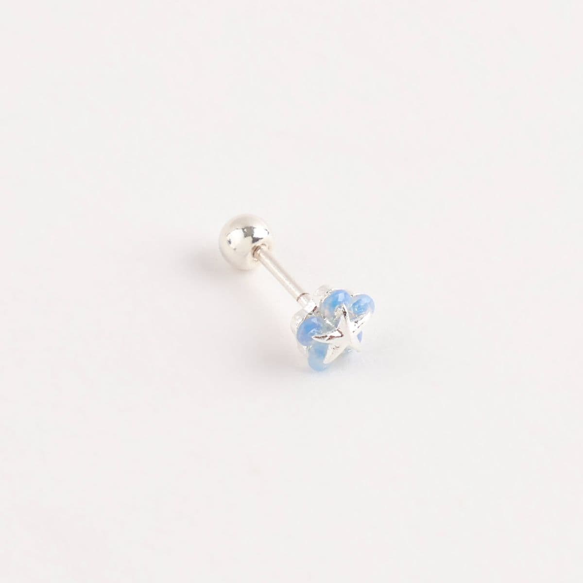 [Noble Piercing] Blue Flower Star 297 - 이미지 3
