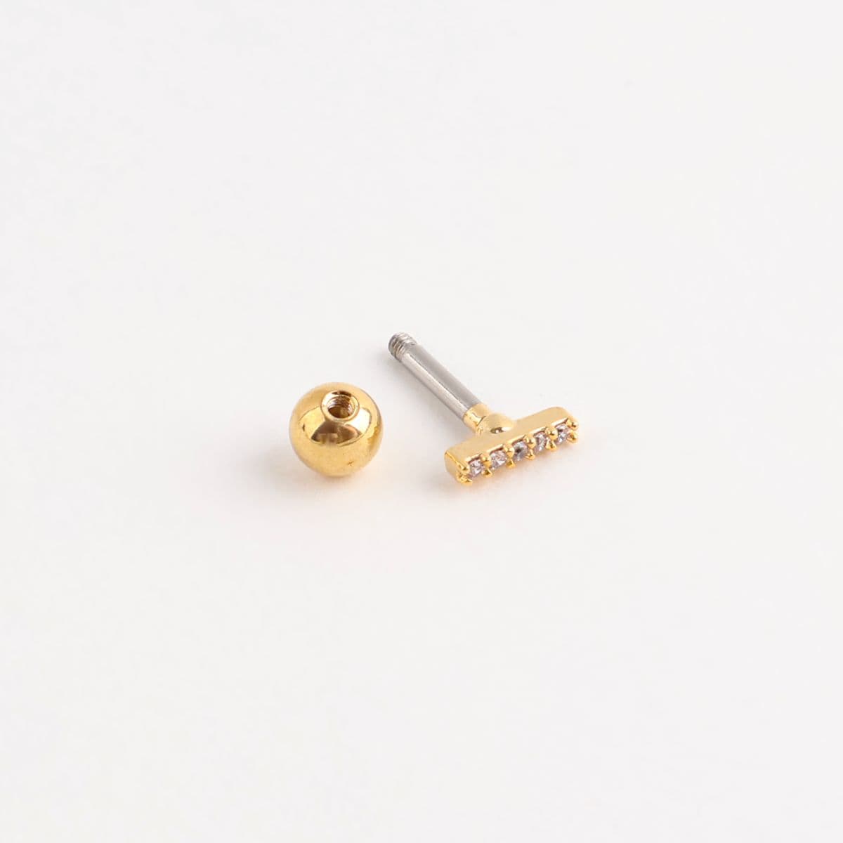 [Noble Piercing] Cubic Bar - 이미지 5