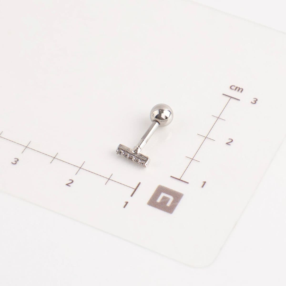 [Noble Piercing] Cubic Bar - 이미지 6