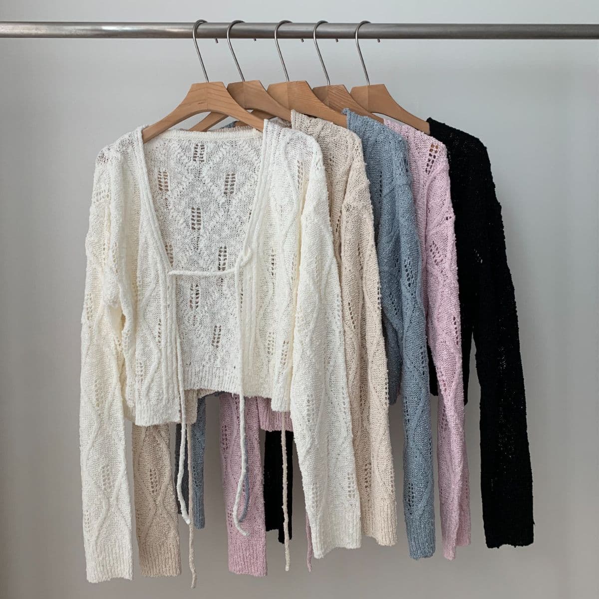 Roye string cardigan - 이미지 1