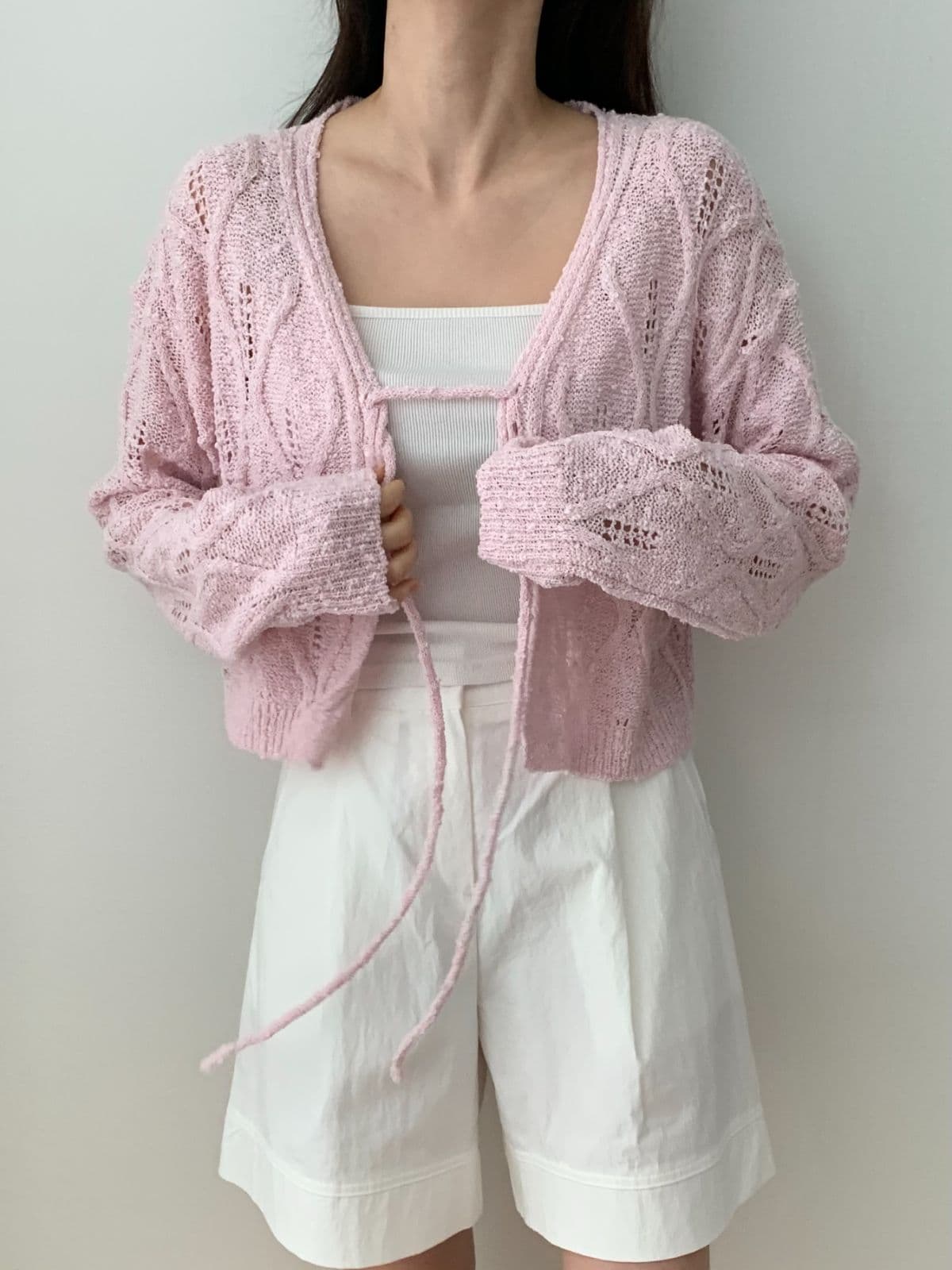 Roye string cardigan - 이미지 6