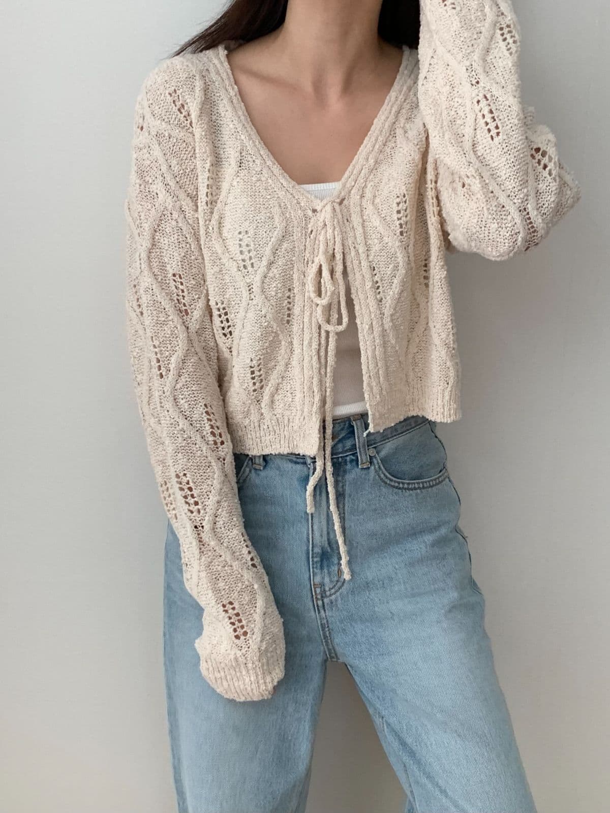 Roye string cardigan - 이미지 11