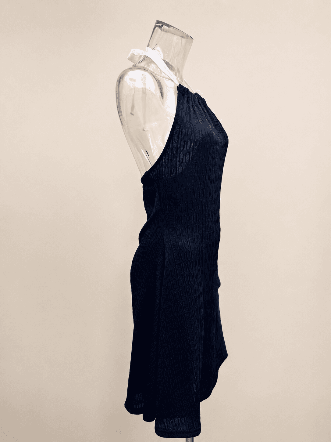 Ellie dresses (Waterproof halter neck sheer ribbon mini dress summer resort vacation) - 이미지 9