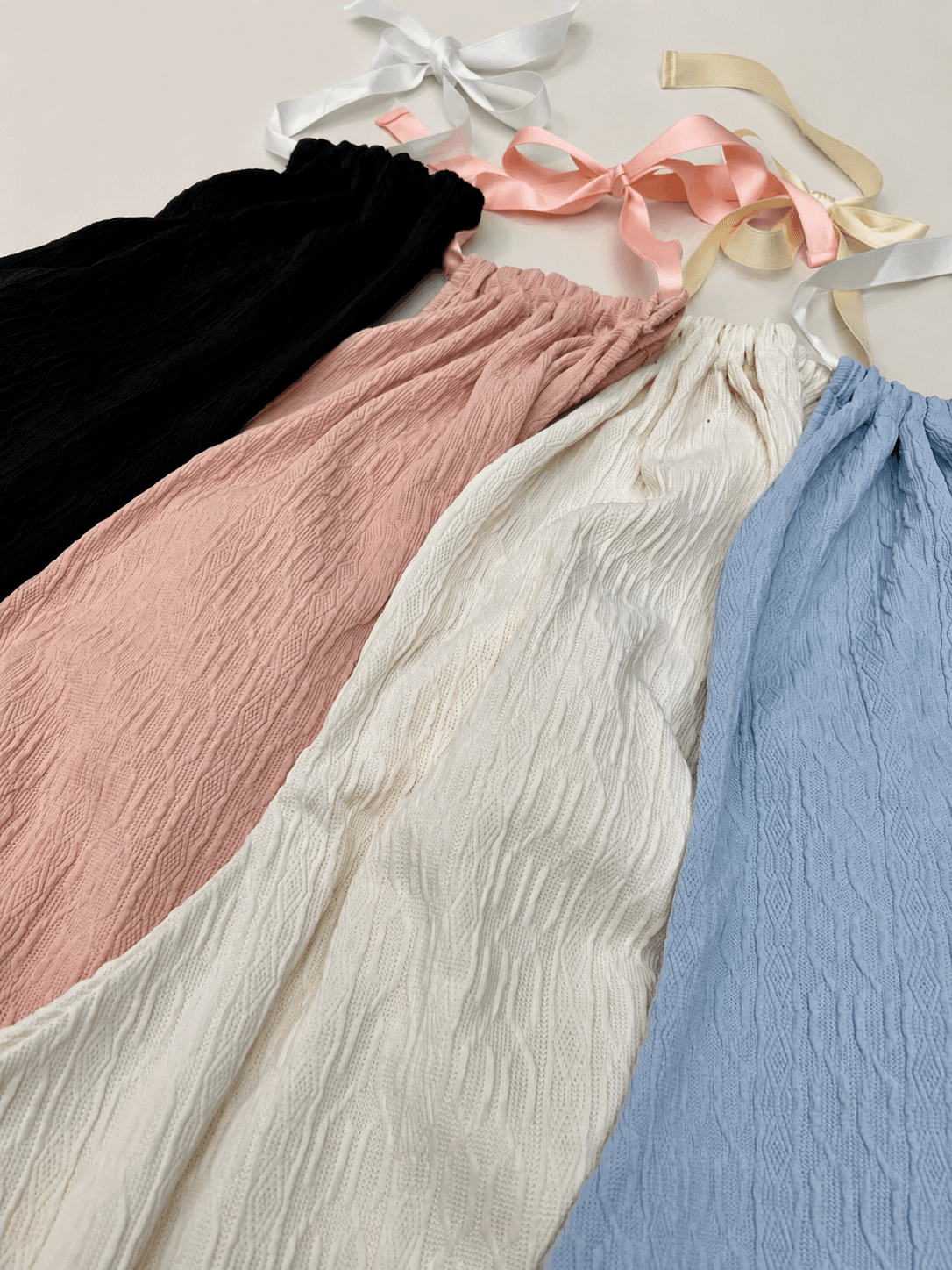 Ellie dresses (Waterproof halter neck sheer ribbon mini dress summer resort vacation) - 이미지 7