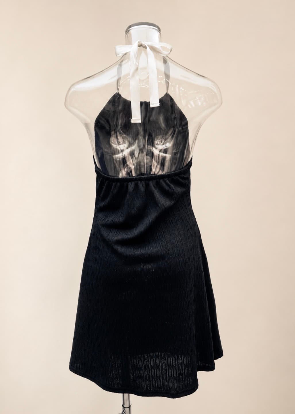 Ellie dresses (Waterproof halter neck sheer ribbon mini dress summer resort vacation) - 이미지 10