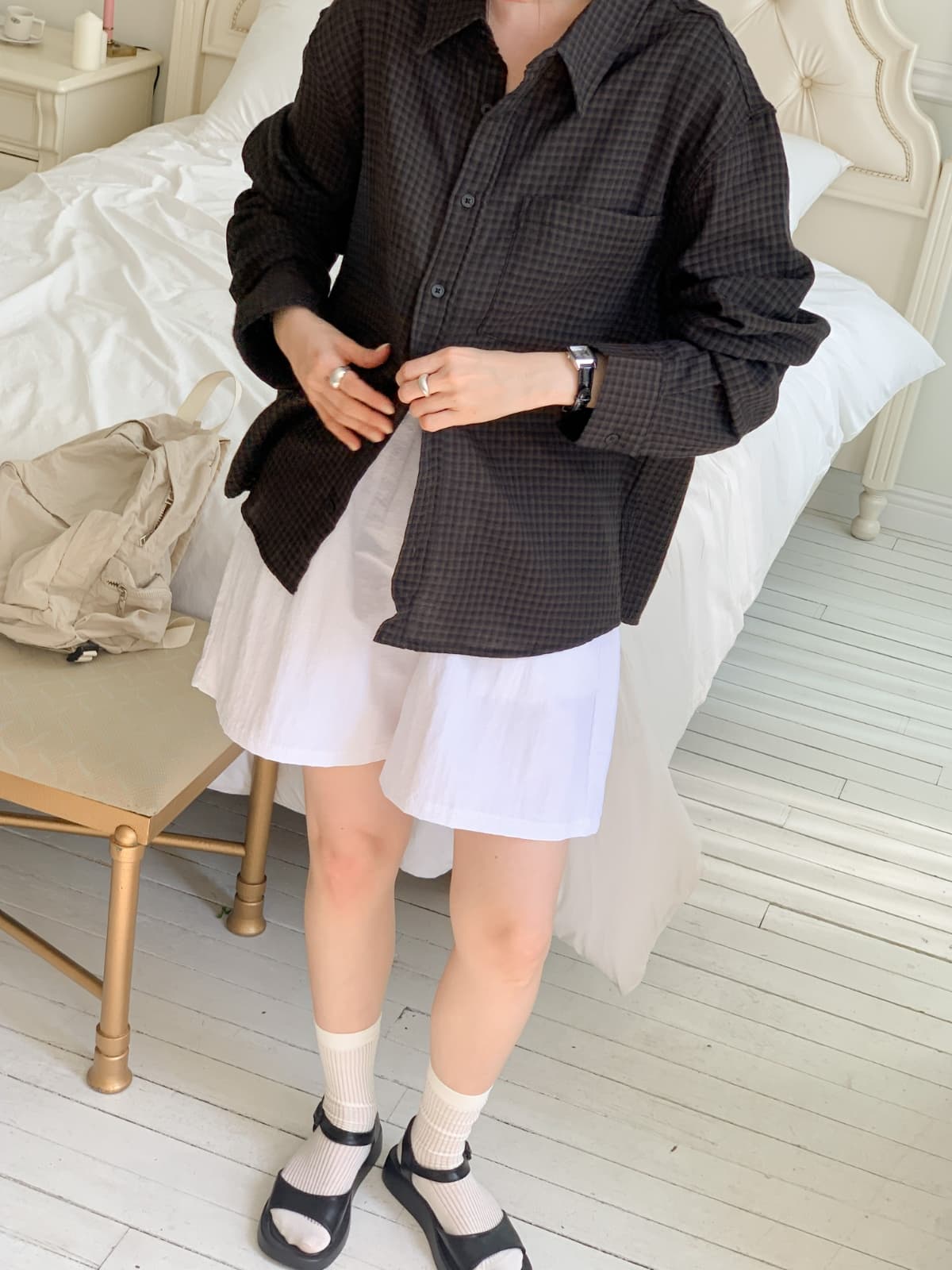 Savage check shirt - 이미지 3