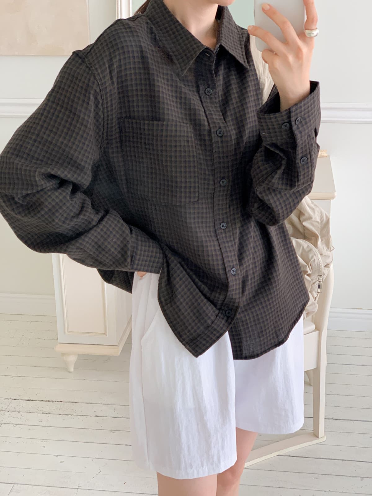 Savage check shirt - 이미지 7