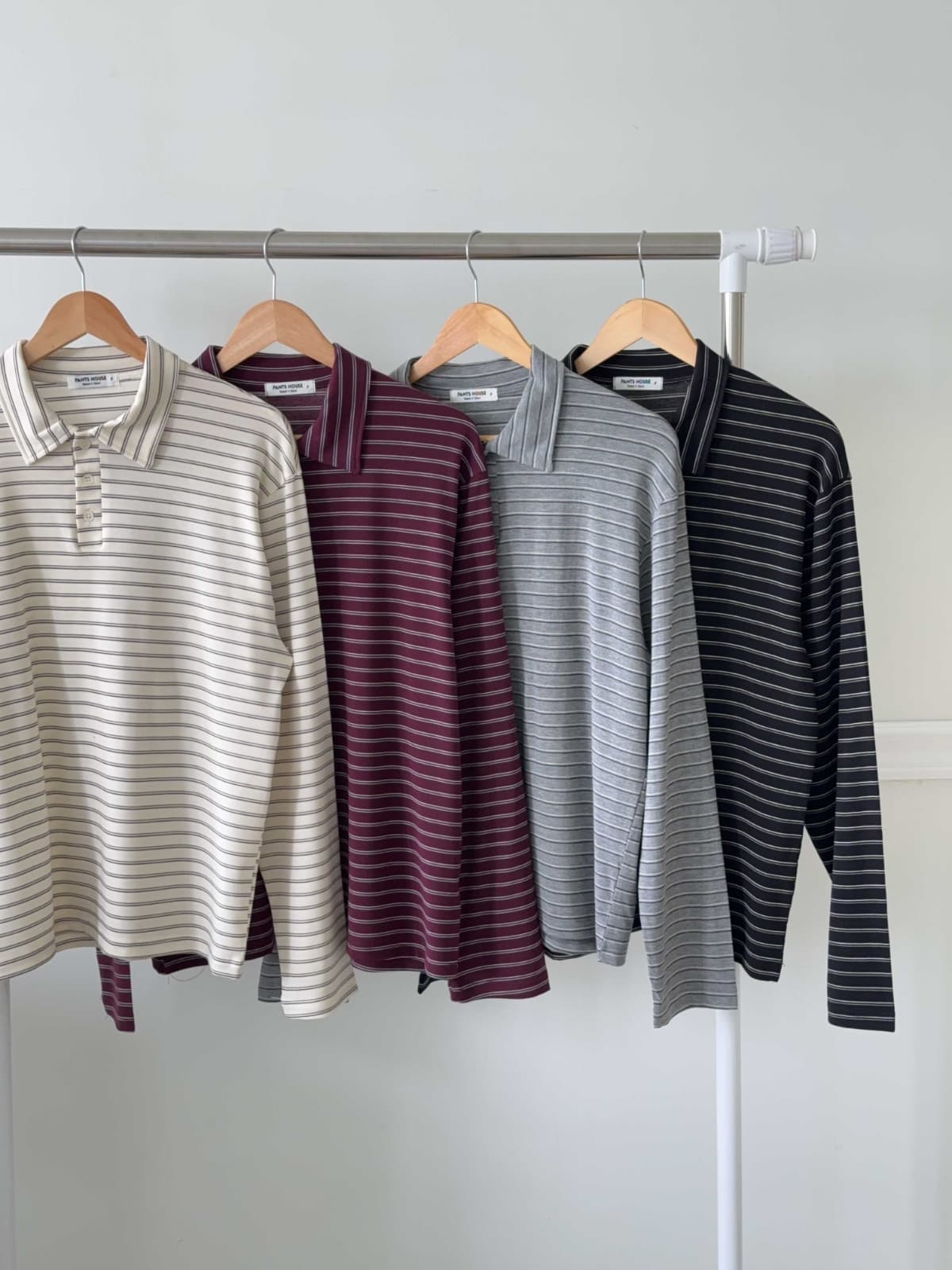 Tencel Striped Long Sleeve - 이미지 9