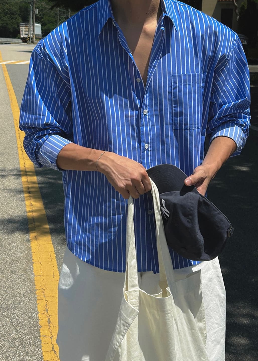 Marine striped shirt - 이미지 5