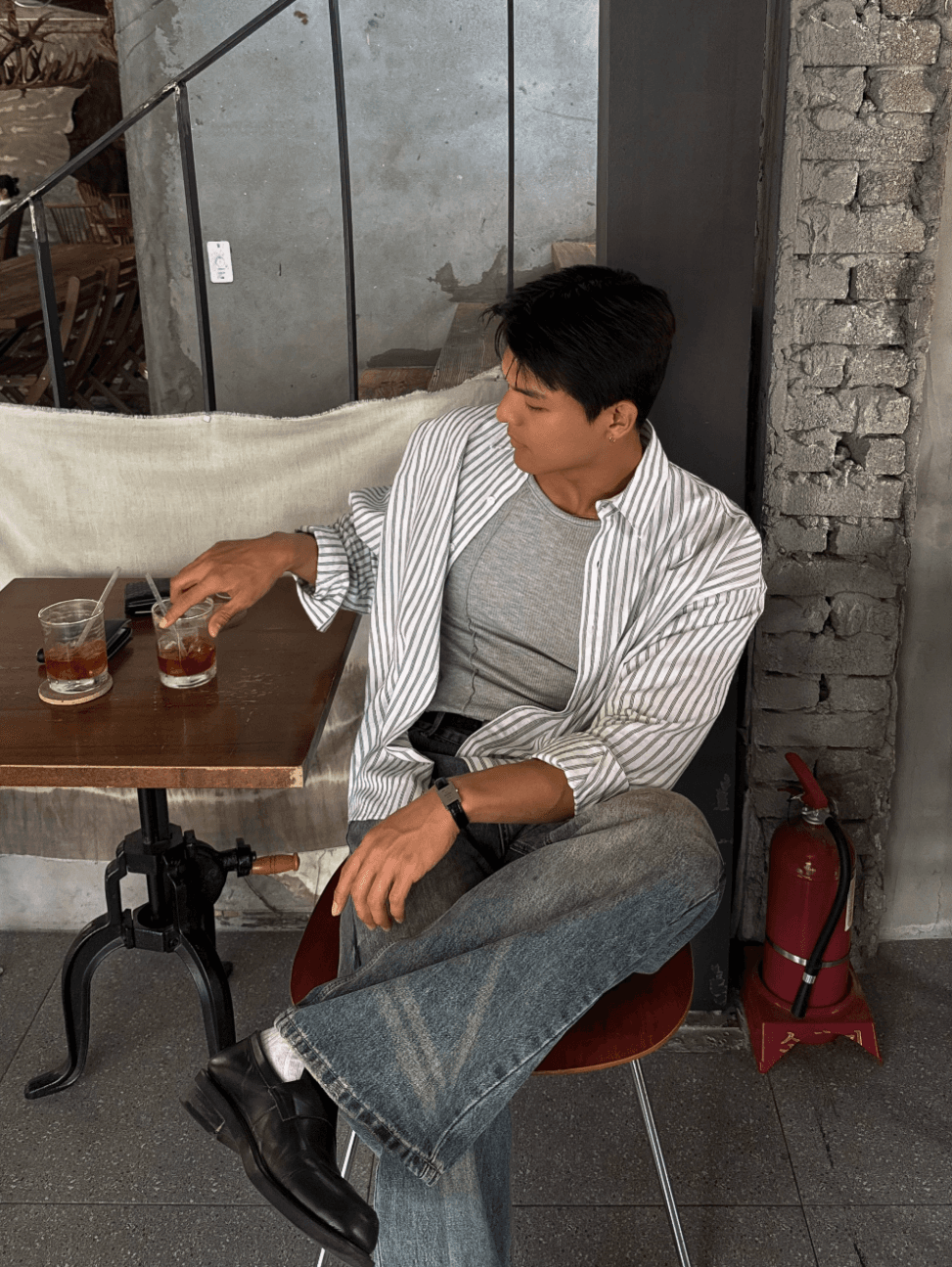 dope stripe shirt - 이미지 7