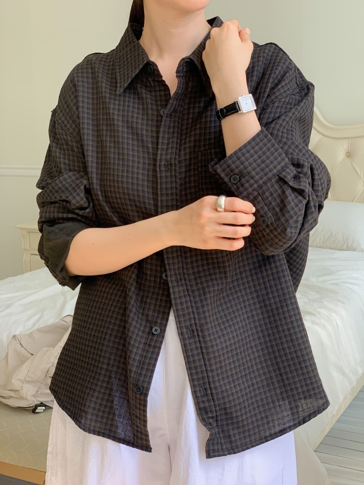 Savage check shirt - 이미지 1
