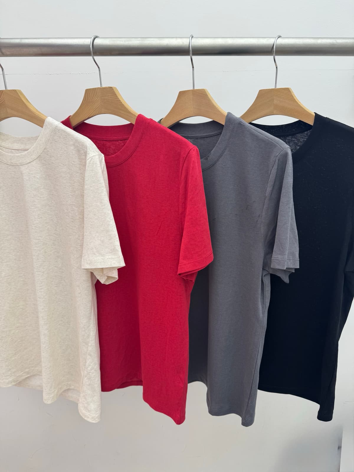 People Basic Linen T-shirt - 이미지 4
