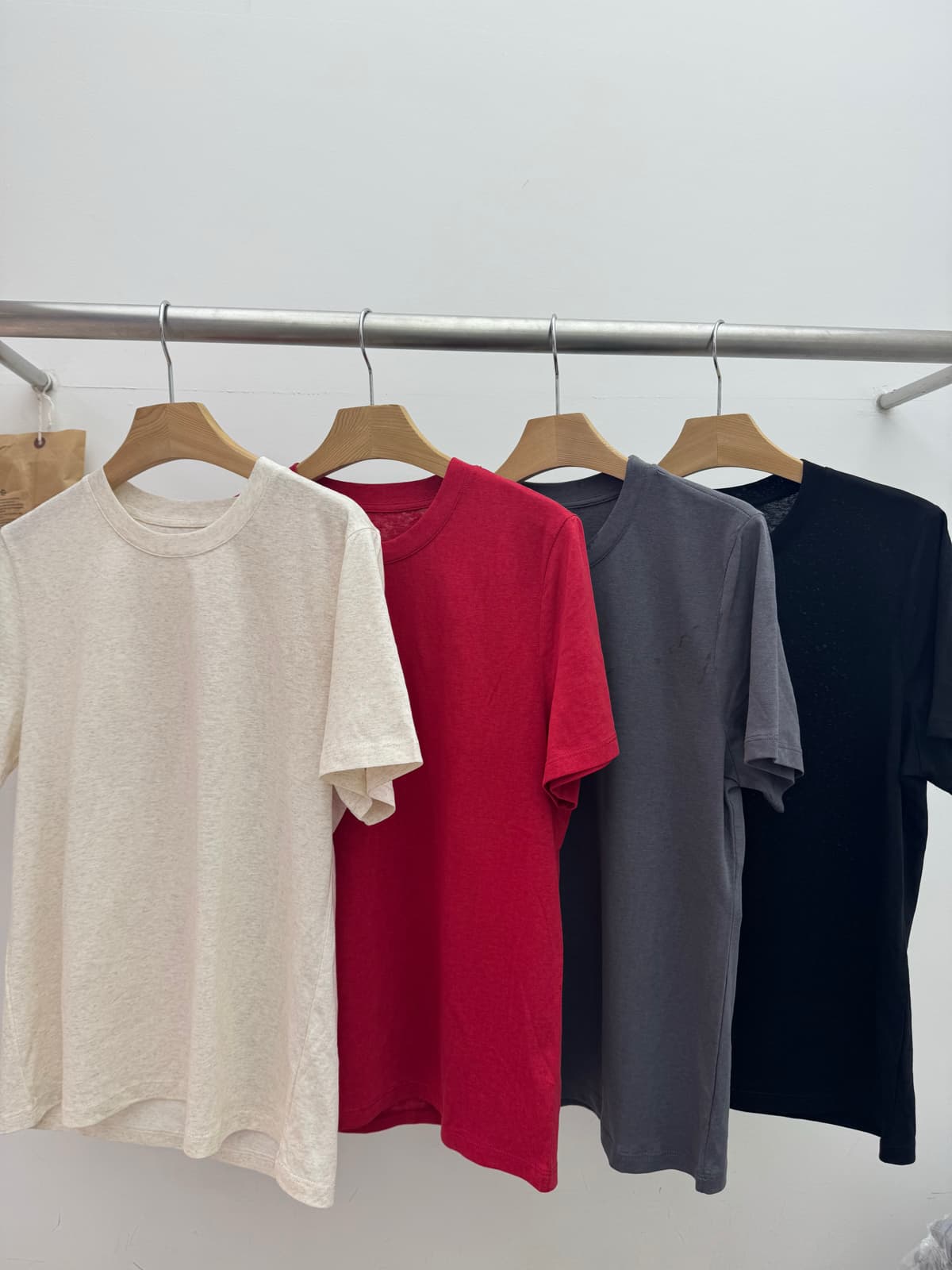 People Basic Linen T-shirt - 이미지 2