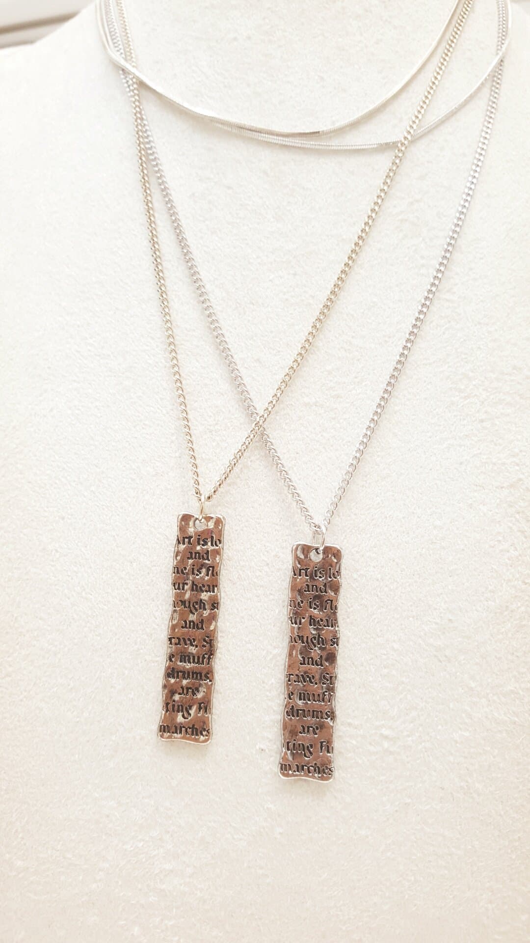 Sale) Letter 2-Set Necklace - 이미지 2