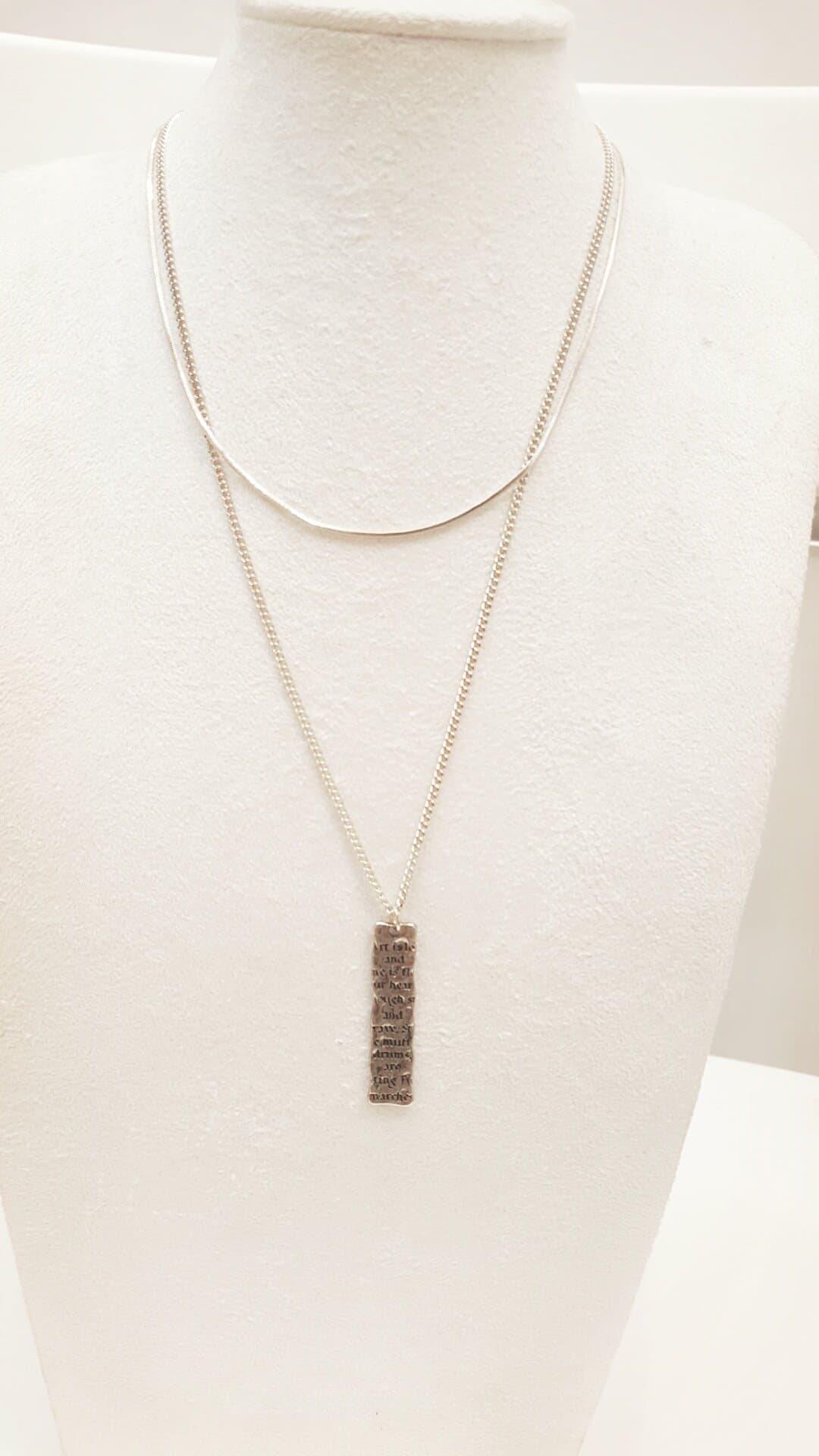 Sale) Letter 2-Set Necklace - 이미지 1