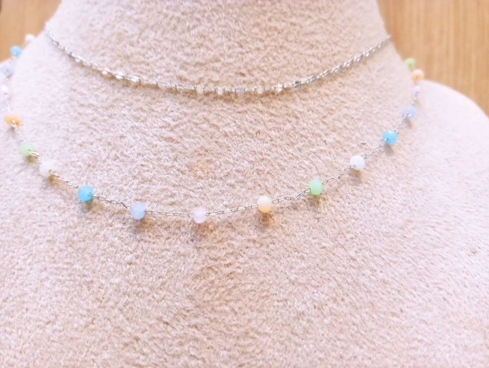 Sale) Pastel Bead Choker - 이미지 2