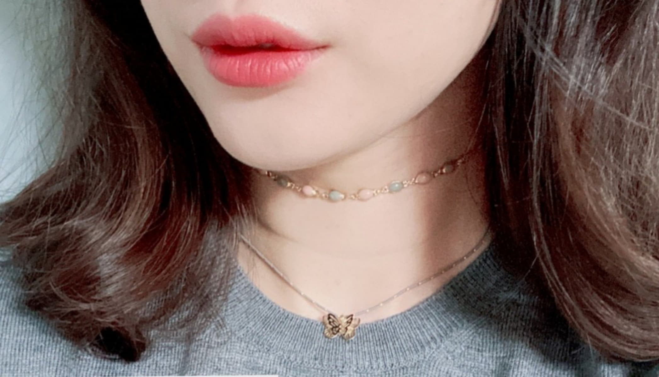 Sale) Double Butterfly Choker - 이미지 1