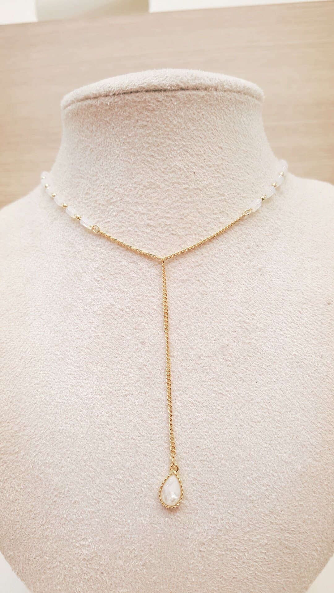 Sale) Beaded Y Choker - 이미지 1