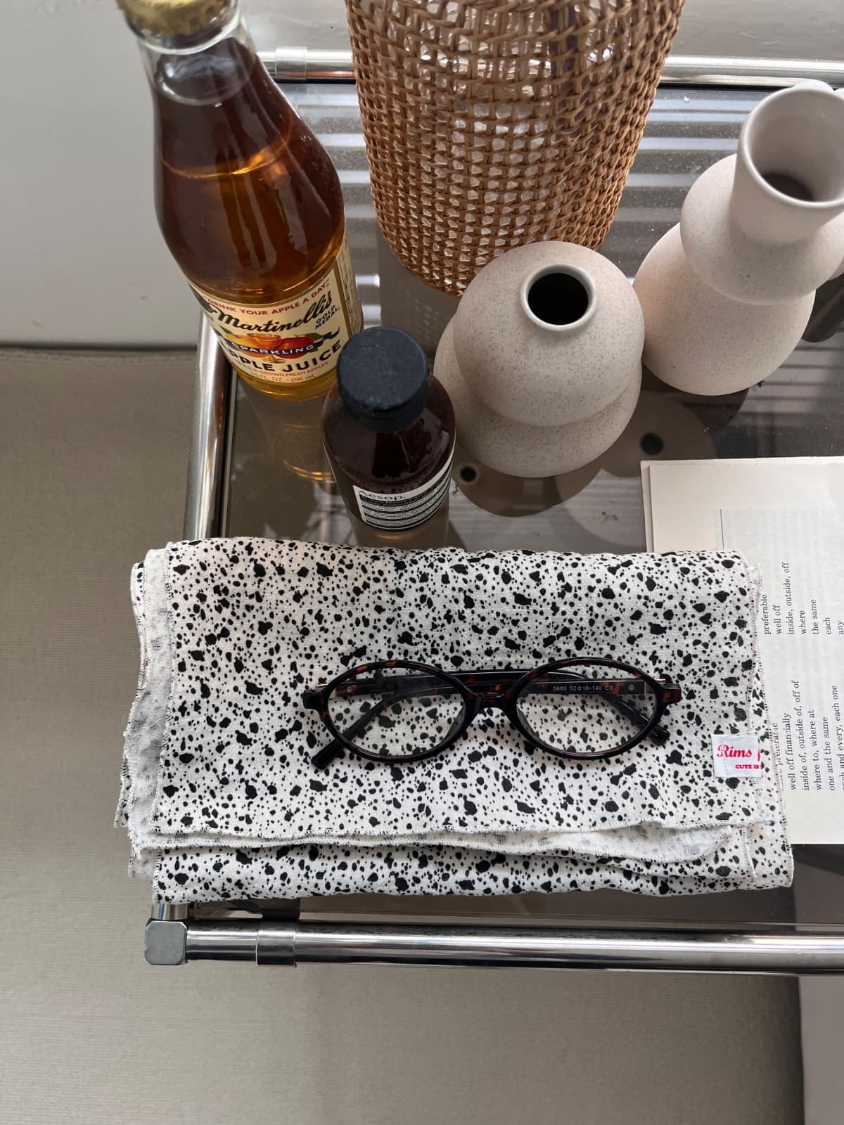 Terrazzo Double Gauze 100% Cotton Summer Scarf - 이미지 5
