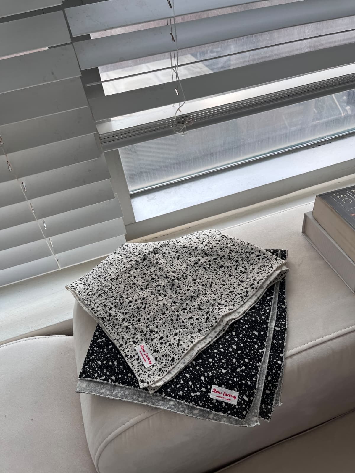 Terrazzo double gauze 100% cotton square kitchen cloth - 이미지 14